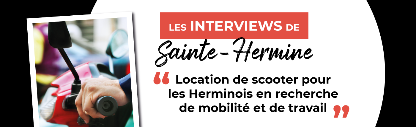 Location de scooters pour Herminois en recherche de mobilité pour le travail – une initiative de la SEVE et de la commune de Sainte-Hermine